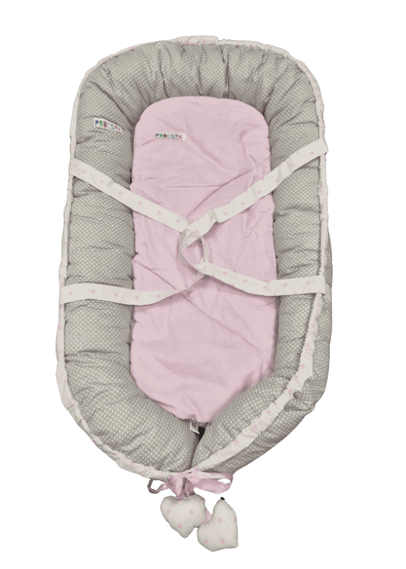 Babafészek rózsaszin szürke